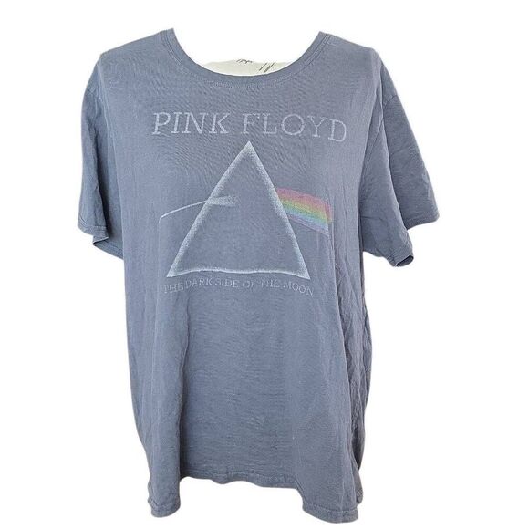 Pink Floyd Women's Size XL Gray Dark Side of the Moon Short Sleeve Shirt - Picture 1 of 5